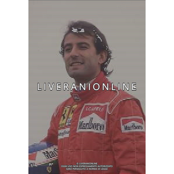 DIAPA-RETROSPETTIVA IVAN CAPELLI PILOTA F1 NELLA FOTO IVAN CAPELLI PRESENTAZIONE FERRARI NELL\'ANNO 1991 AG ALDO LIVERANI SAS