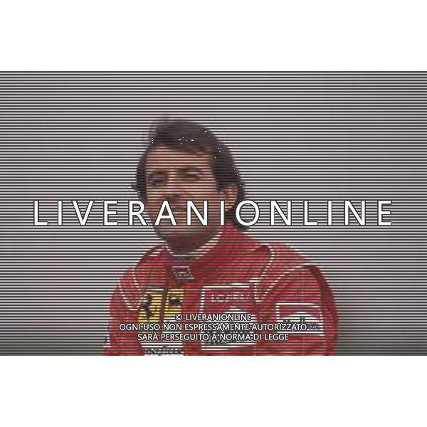 DIAPA-RETROSPETTIVA IVAN CAPELLI PILOTA F1 NELLA FOTO IVAN CAPELLI PRESENTAZIONE FERRARI NELL\'ANNO 1991 AG ALDO LIVERANI SAS