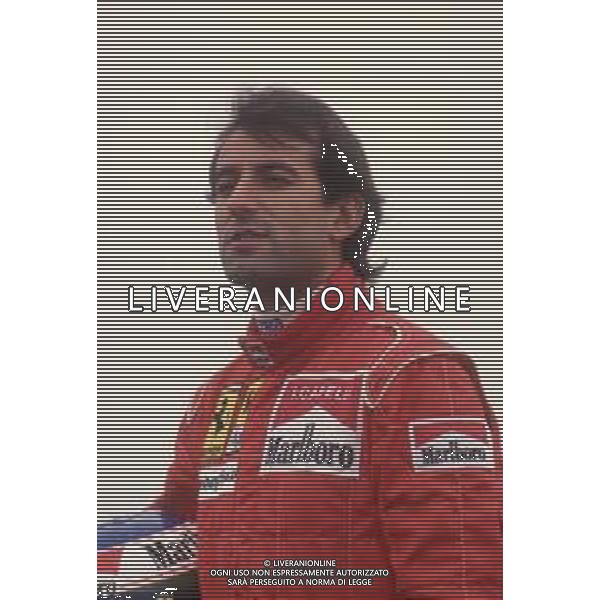DIAPA-RETROSPETTIVA IVAN CAPELLI PILOTA F1 NELLA FOTO IVAN CAPELLI PRESENTAZIONE FERRARI NELL\'ANNO 1991 AG ALDO LIVERANI SAS