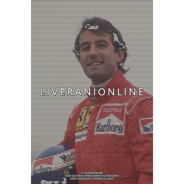 DIAPA-RETROSPETTIVA IVAN CAPELLI PILOTA F1 NELLA FOTO IVAN CAPELLI PRESENTAZIONE FERRARI NELL\'ANNO 1991 AG ALDO LIVERANI SAS