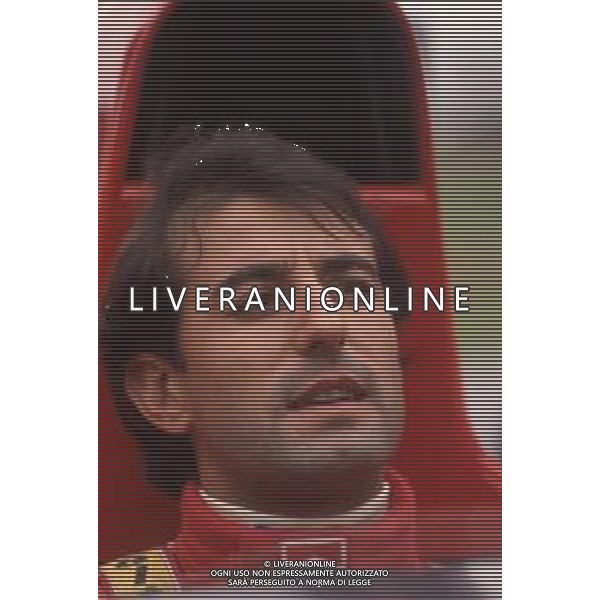 DIAPA-RETROSPETTIVA IVAN CAPELLI PILOTA F1 NELLA FOTO IVAN CAPELLI PRESENTAZIONE FERRARI NELL\'ANNO 1991 AG ALDO LIVERANI SAS