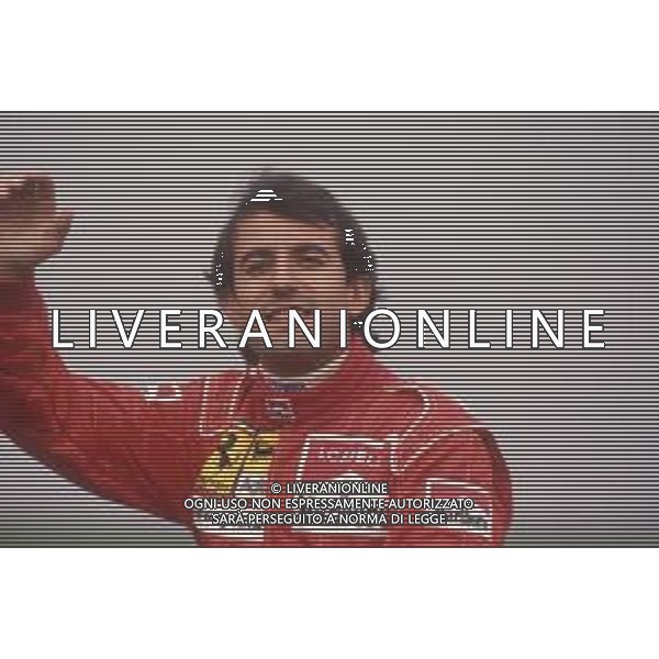 DIAPA-RETROSPETTIVA IVAN CAPELLI PILOTA F1 NELLA FOTO IVAN CAPELLI PRESENTAZIONE FERRARI NELL\'ANNO 1991 AG ALDO LIVERANI SAS