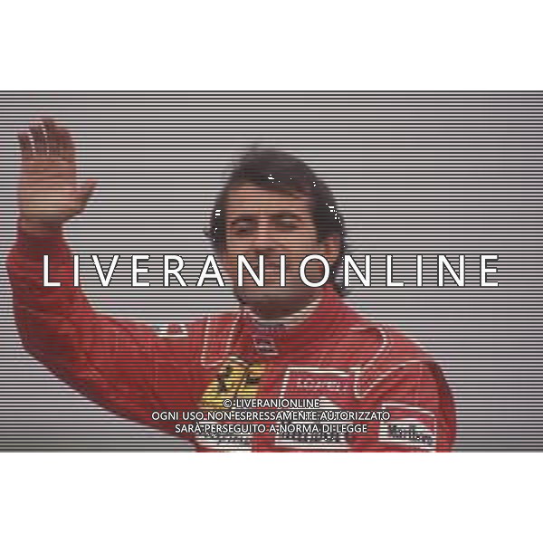 DIAPA-RETROSPETTIVA IVAN CAPELLI PILOTA F1 NELLA FOTO IVAN CAPELLI PRESENTAZIONE FERRARI NELL\'ANNO 1991 AG ALDO LIVERANI SAS
