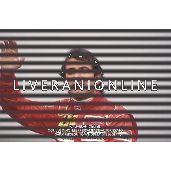 DIAPA-RETROSPETTIVA IVAN CAPELLI PILOTA F1 NELLA FOTO IVAN CAPELLI PRESENTAZIONE FERRARI NELL\'ANNO 1991 AG ALDO LIVERANI SAS