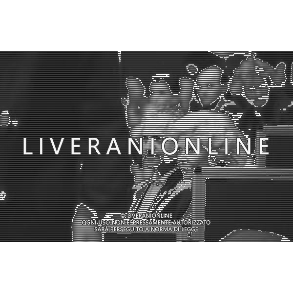 Neg- RETROSPETTIVA LEA PERICOLI TENNISTA NELLA FOTO LEA PERICOLI TENNISTA ITALIANA CON LO STILISTA GIANNI VERSACE NELL’ANNO 1992 AG ALDO LIVERANI SAS