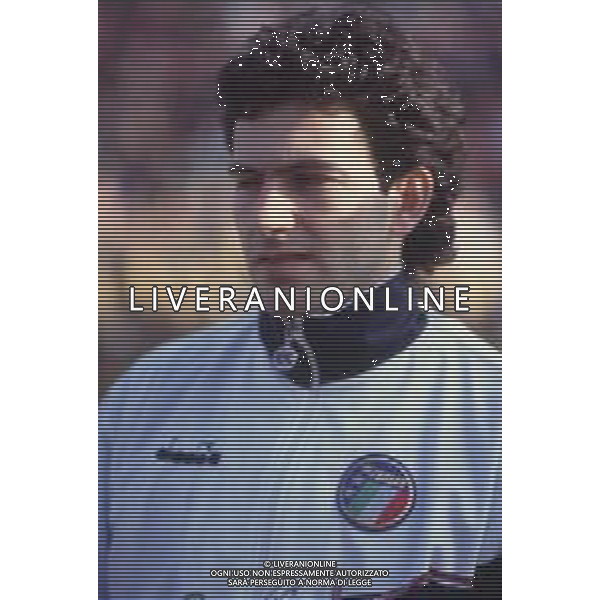 DIAP-RETROSPETTIVA GIORGIO BRESCIANI CALCIATORE NELLA FOTO GIORGIO BRESCIANI CON LA MAGLIA DELLA NAZIONALE ITALIANA ANNO 1988-89 AG ALDO LIVERANI SAS