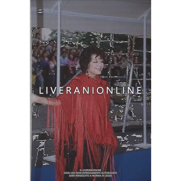 DIAP-RETROSPETTIVA CLAUDIA CARDINALE ATTRICE NELLA FOTO CLAUDIA CARDINALE A MILANO NELL\'ANNO 1989 AG ALDO LIVERANI SAS