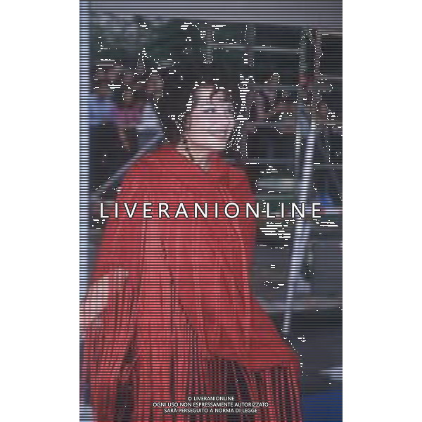 DIAP-RETROSPETTIVA CLAUDIA CARDINALE ATTRICE NELLA FOTO CLAUDIA CARDINALE A MILANO NELL\'ANNO 1989 AG ALDO LIVERANI SAS