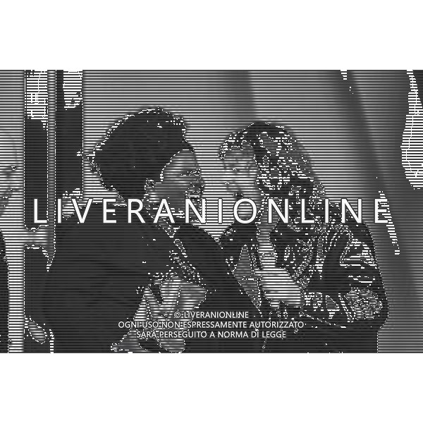 NEG-RETROSPETTIVA ZUCCHERO FORNACIARI CANTANTE NELLA FOTO ZUCCHERO FORNACIARI E LIZA HUNT ALLA VELA D\'ORO NELL\'ANNO 1988 AG ALDO LIVERANI SAS