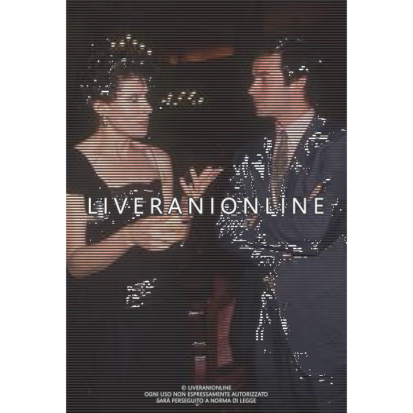 DIAP-RETROSPETTIVA FANNY ARDANT ATTRICE NELLA FOTO FANNY ARDANT A CANNES NELL\'ANNO 1989 CON ANDREA OCCHIPINTI AG ALDO LIVERANI SAS