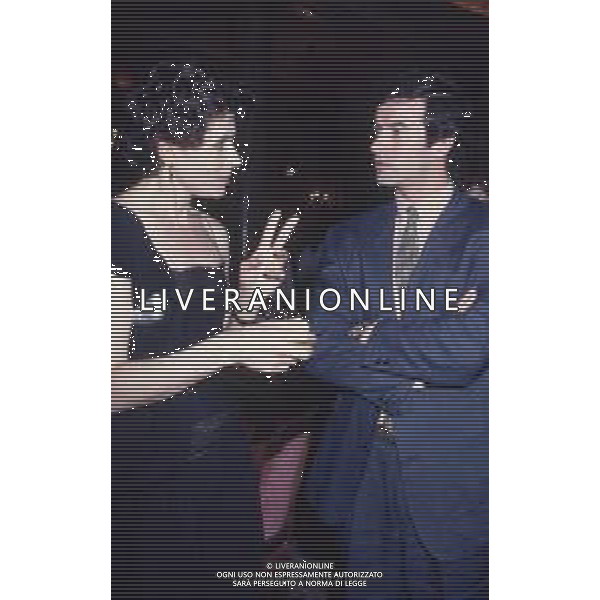 DIAP-RETROSPETTIVA FANNY ARDANT ATTRICE NELLA FOTO FANNY ARDANT A CANNES NELL\'ANNO 1989 CON ANDREA OCCHIPINTI AG ALDO LIVERANI SAS