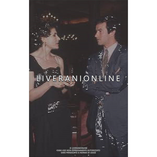 DIAP-RETROSPETTIVA FANNY ARDANT ATTRICE NELLA FOTO FANNY ARDANT A CANNES NELL\'ANNO 1989 CON ANDREA OCCHIPINTI AG ALDO LIVERANI SAS