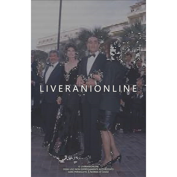 DIAP-RETROSPETTIVA FANNY ARDANT ATTRICE NELLA FOTO FANNY ARDANT A CANNES NELL\'ANNO 1989 CON VITTORIO GASSMAN AG ALDO LIVERANI SAS