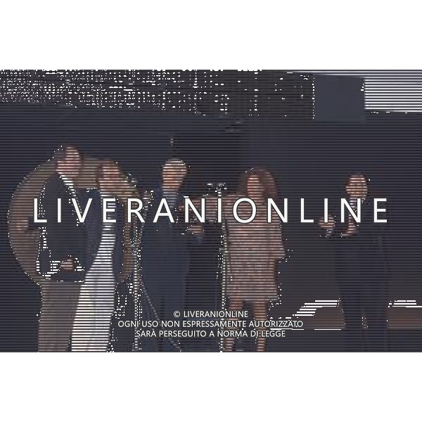 DIAP-RETROSPETTIVA MICHELANGELO ANTONIONI REGISTA NELLA FOTO MICHELANGELO ANTONIONI A TAORMINA NELL\'ANNO 1991 CON LA MOGLIE ENRICA FICO AG ALDO LIIVERANI SAS