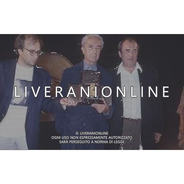 DIAP-RETROSPETTIVA MICHELANGELO ANTONIONI REGISTA NELLA FOTO MICHELANGELO ANTONIONI A TAORMINA NELL\'ANNO 1991 CON BERNARDO BERTOLUCCI AG ALDO LIIVERANI SAS