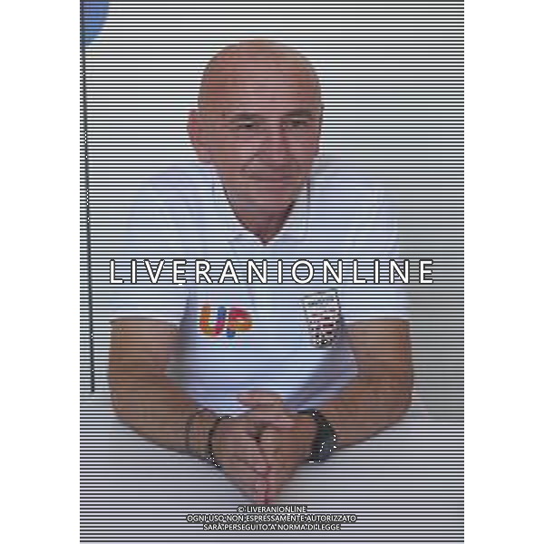 IMOLA 19 09 2025 CONFERENZA STAMPA DI LUCA DALMONTE ALLENATORE UP ANDREA COSTA BASKET ©SANNA - AGENZIA ALDO LIVERANI SAS