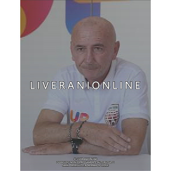 IMOLA 19 09 2025 CONFERENZA STAMPA DI LUCA DALMONTE ALLENATORE UP ANDREA COSTA BASKET ©SANNA - AGENZIA ALDO LIVERANI SAS