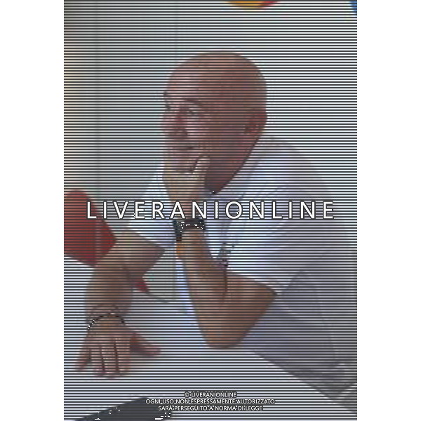 IMOLA 19 09 2025 CONFERENZA STAMPA DI LUCA DALMONTE ALLENATORE UP ANDREA COSTA BASKET ©SANNA - AGENZIA ALDO LIVERANI SAS