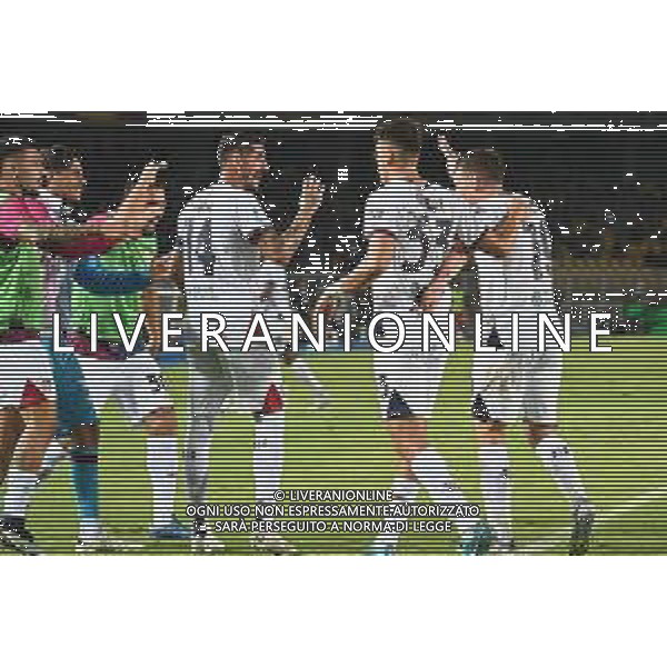 US Lecce vs AC Cagliari Calcio nella foto Esultanza dopo la rete Cagliari calcio Lecce (ITA) 19-09-2025 FOTO PASQUALE GOLIA-AG ALDO LIVERANI SAS