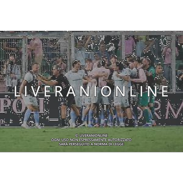 Esultanza Palrmo gol Jeremy Le Douaron (Palermo FC) durante Palermo FC vs SSC Bari Serie B 25/26 presso lo stadio Renzo Barbera di Palermo il 19/09/25 ©Federico Serra - AGENZIA ALDO LIVERANI SAS