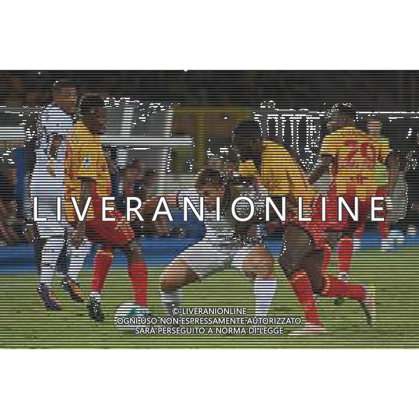 US Lecce vs AC Cagliari Calcio nella foto Semih Kılıçsoy (Cagliari Calcio) a contrasto con Kaba Mohamed (Us Lecce) Lecce (ITA) 19-09-2025 FOTO PASQUALE GOLIA-AG ALDO LIVERANI SAS