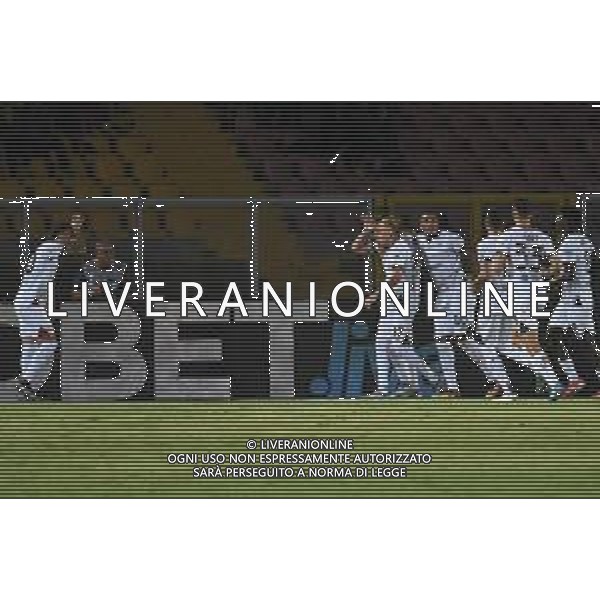 US Lecce vs AC Cagliari Calcio nella foto Esultanza dopo la rete Cagliari calcio Lecce (ITA) 19-09-2025 ©TVPG Pasquale Golia - AGENZIA ALDO LIVERANI SAS