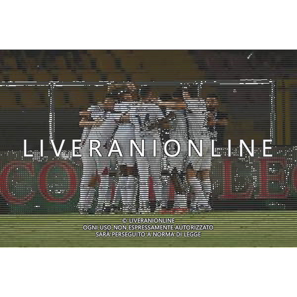 US Lecce vs AC Cagliari Calcio nella foto Esultanza dopo la rete Cagliari Calcio Lecce (ITA) 19-09-2025 ©TVPG Pasquale Golia - AGENZIA ALDO LIVERANI SAS