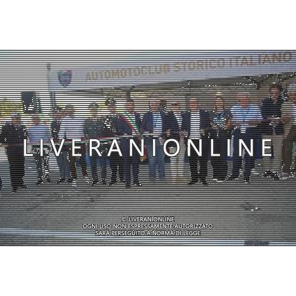 IMOLA 20 09 2025 AUTODROMO ENZO E DINO FERRARI CRAME 2025 NELLA FOTO TAGLIO DEL NASTRO PRESENZA DI LUCIANO MARZOCCHI PRESIDENTE DEL CRAME,SINDACO DI IMOLA MARCO PANIERI,MASSIMO MONTI PRESIDENTE DELL\'AUTODROMO ENZO E DINO FERRARI,PIETRO BENVENUTI DIRETTORE DELL\'AUTODROMO,ASSESSORE ELENA PENAZZI FORZE DELL\'ORDINE ©SANNA - AGENZIA ALDO LIVERANI SAS