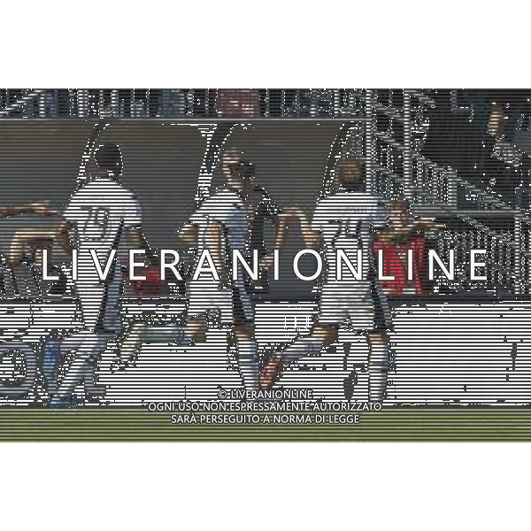 Cesena’s MASSIMILIANO MANGRAVITI celebrates after scoring a goal during the Italian Serie BKT soccer championship match between Venezia FC and Cesena FC at Pierluigi Penzo Stadium on September, 20 2025, Venezia, Italy - AGENZIA ALDO LIVERANI