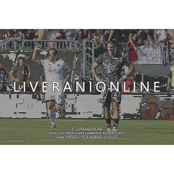 Cesena’s MASSIMILIANO MANGRAVITI celebrates after scoring a goal during the Italian Serie BKT soccer championship match between Venezia FC and Cesena FC at Pierluigi Penzo Stadium on September, 20 2025, Venezia, Italy - AGENZIA ALDO LIVERANI