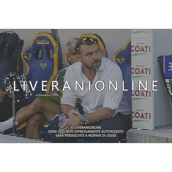 Paolo Zanetti Head Coach of Hellas Verona FC during Hellas Verona FC vs Juventus FC, 4° Serie A Enilive 2025-26 game at Marcantonio Bentegodi stadium in Verona (VR), Italy, on September 20, 2025. (Photo by Davide Casentini)- AGENZIA ALDO LIVERANI