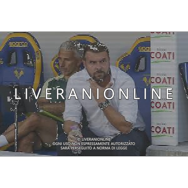 Paolo Zanetti Head Coach of Hellas Verona FC during Hellas Verona FC vs Juventus FC, 4° Serie A Enilive 2025-26 game at Marcantonio Bentegodi stadium in Verona (VR), Italy, on September 20, 2025. (Photo by Davide Casentini)- AGENZIA ALDO LIVERANI
