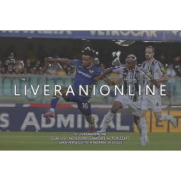Gift Orban of Hellas Verona FC play the ball during Hellas Verona FC vs Juventus FC, 4° Serie A Enilive 2025-26 game at Marcantonio Bentegodi stadium in Verona (VR), Italy, on September 20, 2025. (Photo by Davide Casentini)- AGENZIA ALDO LIVERANI