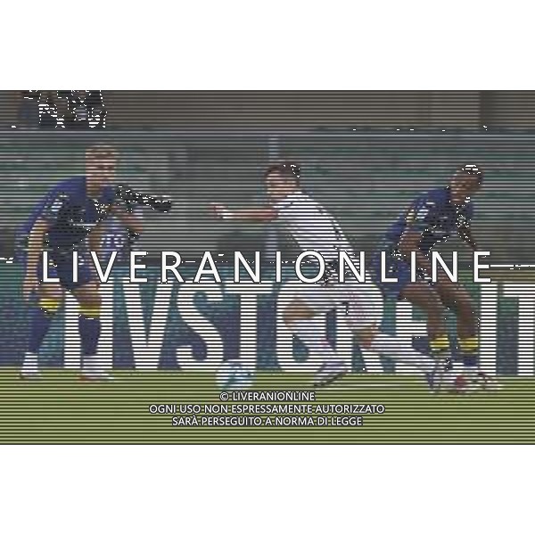 Francisco Conceicao of Juventus FC play the ball during Hellas Verona FC vs Juventus FC, 4° Serie A Enilive 2025-26 game at Marcantonio Bentegodi stadium in Verona (VR), Italy, on September 20, 2025. (Photo by Davide Casentini)- AGENZIA ALDO LIVERANI