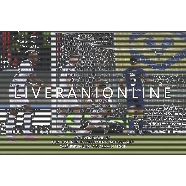 Francisco Conceicao of Juventus FC scores a goal during Hellas Verona FC vs Juventus FC, 4° Serie A Enilive 2025-26 game at Marcantonio Bentegodi stadium in Verona (VR), Italy, on September 20, 2025. (Photo by Davide Casentini)- AGENZIA ALDO LIVERANI