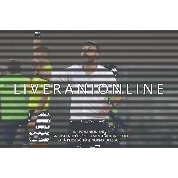 Paolo Zanetti Head Coach of Hellas Verona FC gestures during Hellas Verona FC vs Juventus FC, 4° Serie A Enilive 2025-26 game at Marcantonio Bentegodi stadium in Verona (VR), Italy, on September 20, 2025. (Photo by Davide Casentini)- AGENZIA ALDO LIVERANI