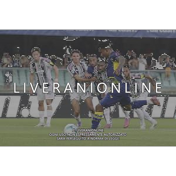 Gift Orban of Hellas Verona FC scores a goalduring Hellas Verona FC vs Juventus FC, 4° Serie A Enilive 2025-26 game at Marcantonio Bentegodi stadium in Verona (VR), Italy, on September 20, 2025. (Photo by Davide Casentini)- AGENZIA ALDO LIVERANI