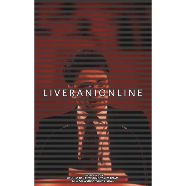 DIAP-RETROSPETTIVA ACHILLE OCCHETTO POLITICO NELLA FOTO ACHILLE OCCHETTO NELL\'ANNO 1989 AG ALDO LIVERANI SAS