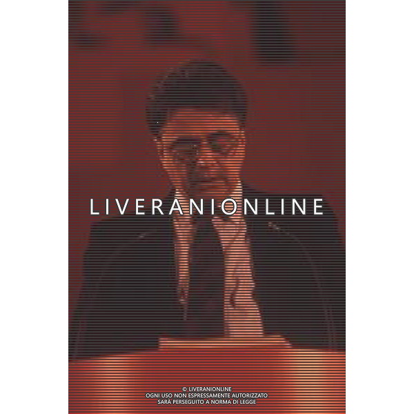 DIAP-RETROSPETTIVA ACHILLE OCCHETTO POLITICO NELLA FOTO ACHILLE OCCHETTO NELL\'ANNO 1989 AG ALDO LIVERANI SAS