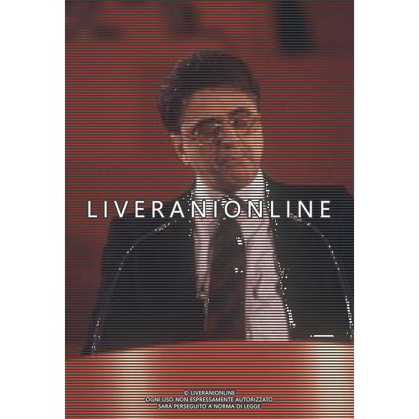 DIAP-RETROSPETTIVA ACHILLE OCCHETTO POLITICO NELLA FOTO ACHILLE OCCHETTO NELL\'ANNO 1989 AG ALDO LIVERANI SAS