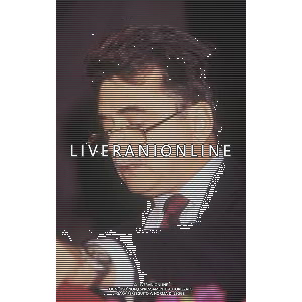 DIAP-RETROSPETTIVA ACHILLE OCCHETTO POLITICO NELLA FOTO ACHILLE OCCHETTO NELL\'ANNO 1989 AG ALDO LIVERANI SAS