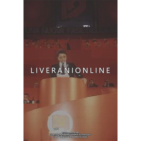 DIAP-RETROSPETTIVA ACHILLE OCCHETTO POLITICO NELLA FOTO ACHILLE OCCHETTO NELL\'ANNO 1989 AG ALDO LIVERANI SAS