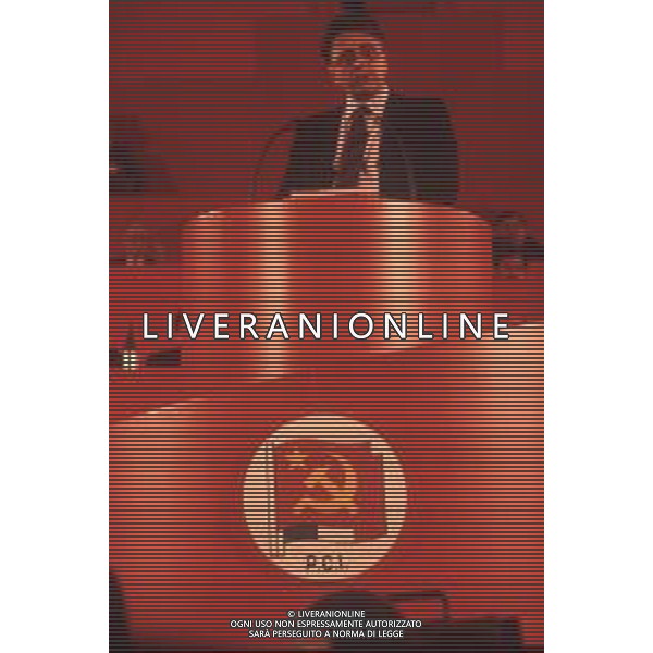 DIAP-RETROSPETTIVA ACHILLE OCCHETTO POLITICO NELLA FOTO ACHILLE OCCHETTO NELL\'ANNO 1989 AG ALDO LIVERANI SAS