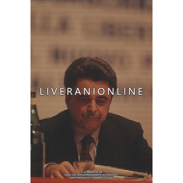 DIAP-RETROSPETTIVA ACHILLE OCCHETTO POLITICO NELLA FOTO ACHILLE OCCHETTO NELL\'ANNO 1989 AG ALDO LIVERANI SAS