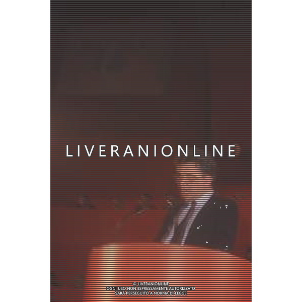 DIAP-RETROSPETTIVA ACHILLE OCCHETTO POLITICO NELLA FOTO ACHILLE OCCHETTO NELL\'ANNO 1989 AG ALDO LIVERANI SAS