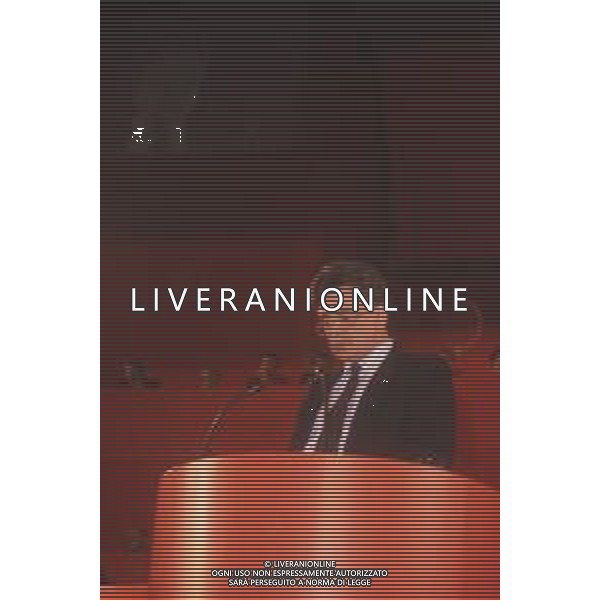 DIAP-RETROSPETTIVA ACHILLE OCCHETTO POLITICO NELLA FOTO ACHILLE OCCHETTO NELL\'ANNO 1989 AG ALDO LIVERANI SAS