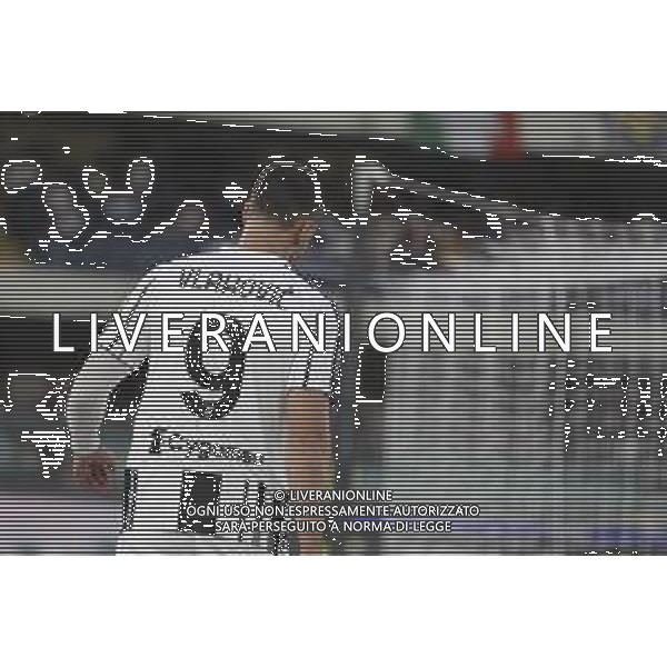 Dusan Vlahovic of Juventus FC expresses disappointment during Hellas Verona FC vs Juventus FC, 4° Serie A Enilive 2025-26 game at Marcantonio Bentegodi stadium in Verona (VR), Italy, on September 20, 2025. (Photo by Davide Casentini)- AGENZIA ALDO LIVERANI