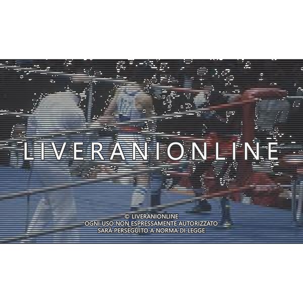 DIAP-RETROSPETTIVA PATRIZIO OLIVA PUGILE NELLA FOTO PATRIZIO OLIVA E AURELIAN AGNAN ALLE OLIMPIADI DI MOSCA ANNO 1980 FOTO ENRICO LIVERANI -AG ALDO LIVERANI SAS