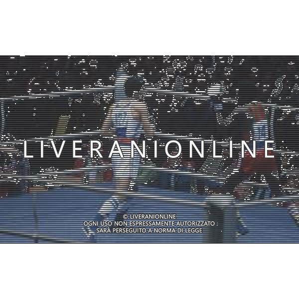 DIAP-RETROSPETTIVA PATRIZIO OLIVA PUGILE NELLA FOTO PATRIZIO OLIVA E AURELIAN AGNAN ALLE OLIMPIADI DI MOSCA ANNO 1980 FOTO ENRICO LIVERANI -AG ALDO LIVERANI SAS