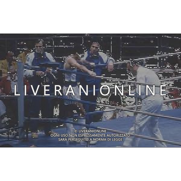 DIAP-RETROSPETTIVA PATRIZIO OLIVA PUGILE NELLA FOTO PATRIZIO OLIVA E ANTHONY WILLIS ALLE OLIMPIADI DI MOSCA ANNO 1980 FOTO ENRICO LIVERANI -AG ALDO LIVERANI SAS 